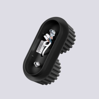 Plafonnier AURA 2 noir Gx53