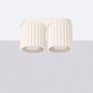 Plafonnier AURA 2 beige GU10