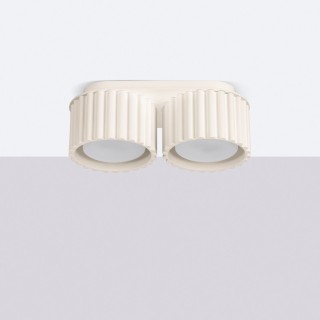Plafonnier AURA 2 beige Gx53