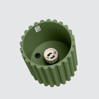 Plafonnier AURA 1 vert olive GU10