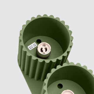 Plafonnier AURA 2 vert olive GU10