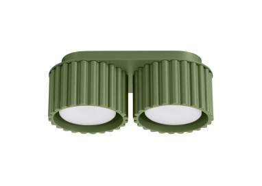 Plafonnier AURA 2 vert olive Gx53