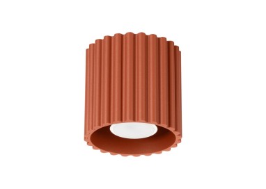 Plafonnier AURA 1 rouge ochra GU10