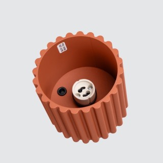 Plafonnier AURA 1 rouge ochra GU10