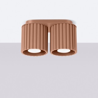 Plafonnier AURA 2 moka GU10