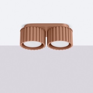 Plafonnier AURA 2 moka Gx53