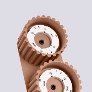 Plafonnier AURA 2 moka Gx53