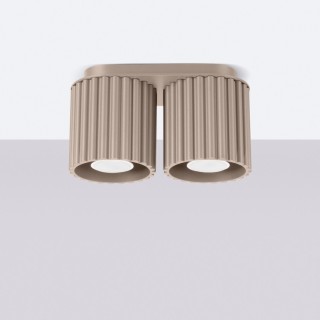 Plafonnier AURA 2 taupe GU10
