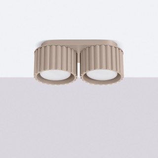 Plafonnier AURA 2 taupe Gx53