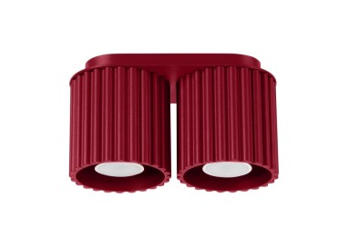 Plafonnier AURA 2 bordeaux GU10