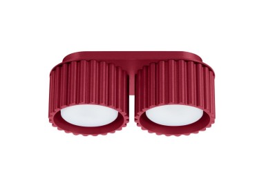 Plafonnier AURA 2 bordeaux Gx53