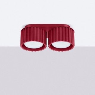 Plafonnier AURA 2 bordeaux Gx53