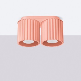 Plafonnier AURA 2 peach GU10