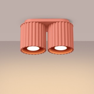 Plafonnier AURA 2 peach GU10