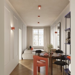 Plafonnier AURA 2 peach Gx53