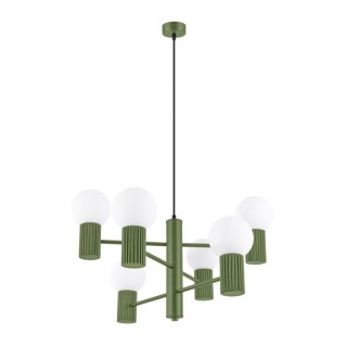Lustre HALO 6 vert olive
