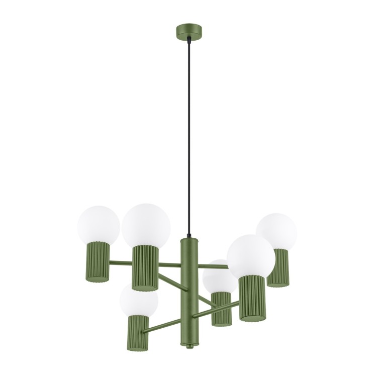 Lustre HALO 6 vert olive