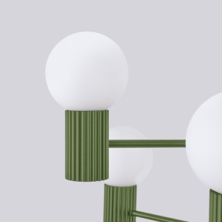 Lustre HALO 6 vert olive