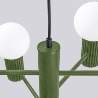 Lustre HALO 6 vert olive