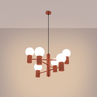 Lustre HALO 6 rouge ochra