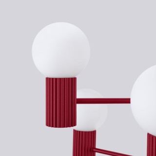 Lustre HALO 6 bordeaux