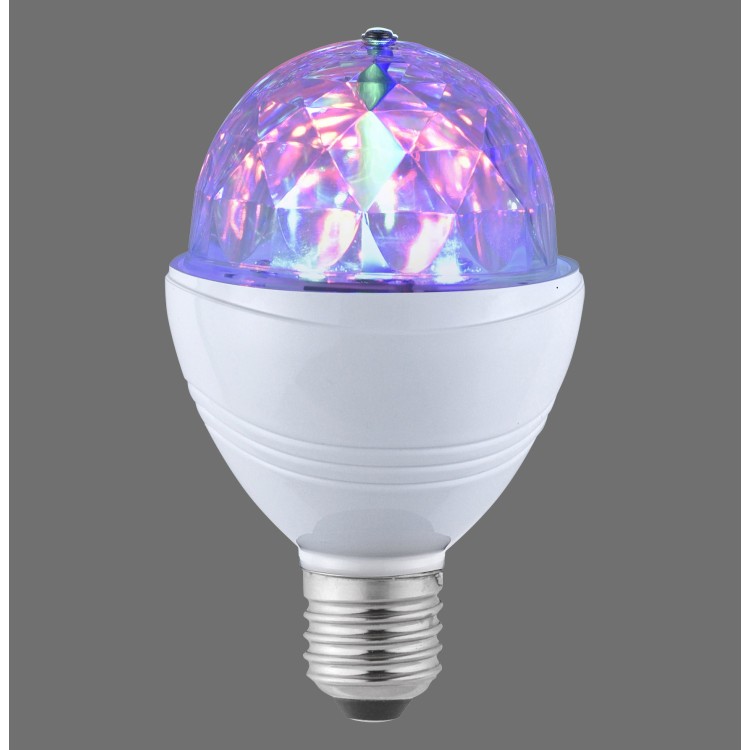 Ampoule LED, E27/3W, 180 deg, Température de lumière:RGBK