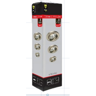 kit 3 spots encastrés led nickel IP23-230v-1,5w-104LM-3000K