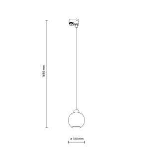 Plafonnier Tracer noir métal – moderne TK LIGHTING