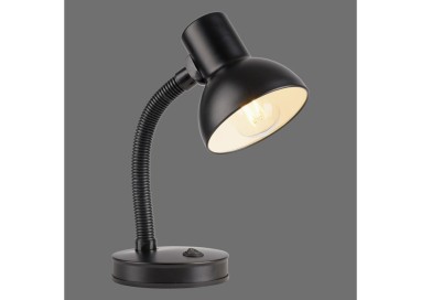 Lampe à poser, noir, 1xE27/25W, luminaire intérieur, IP20