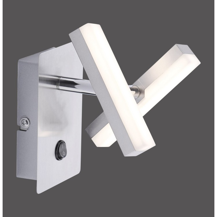 Applique, acier, 2xLED-Board/2W/3000K, luminaire intérieur, IP20