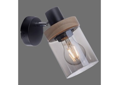 Applique et Plafonnier, noir, 1xE27/40W, luminaire intérieur, IP20