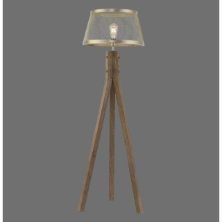 Lampadaire, laiton mat, 1xE27/60W, luminaire intérieur, IP20