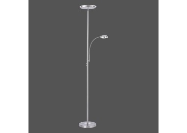 Lampadaire, acier, 1xLED-Board/21,5W/3000K, 1xLED-Board/4W/3000K, luminaire intérieur, IP20