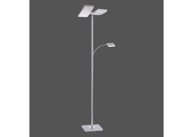 Lampadaire, acier, 1xLED-Board/21W/3000K, 1xLED-Board/4W/3000K, luminaire intérieur, IP20