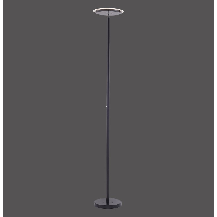 Lampadaire, noir, 1xLED-Board/22W/3000K, luminaire intérieur, IP20