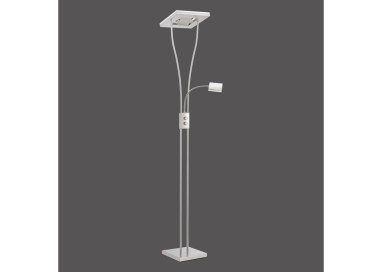 Lampadaire, acier, 1xLED-Board/16,80W/3000K, 2xLED-Board/3,80W/3000K, luminaire intérieur, IP20