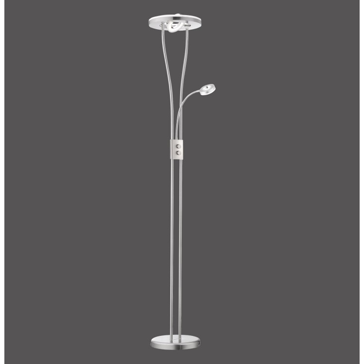 Lampadaire, acier, 2xLED-Board/3,80W/3000K, 1xLED-Board/16,80W/3000K, luminaire intérieur, IP20