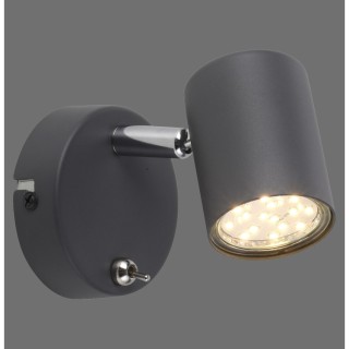 Applique, anthracite, 1xGU10/4,50W/3000K, luminaire intérieur, IP20
