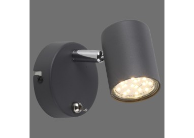 Applique, anthracite, 1xGU10/4,50W/3000K, luminaire intérieur, IP20