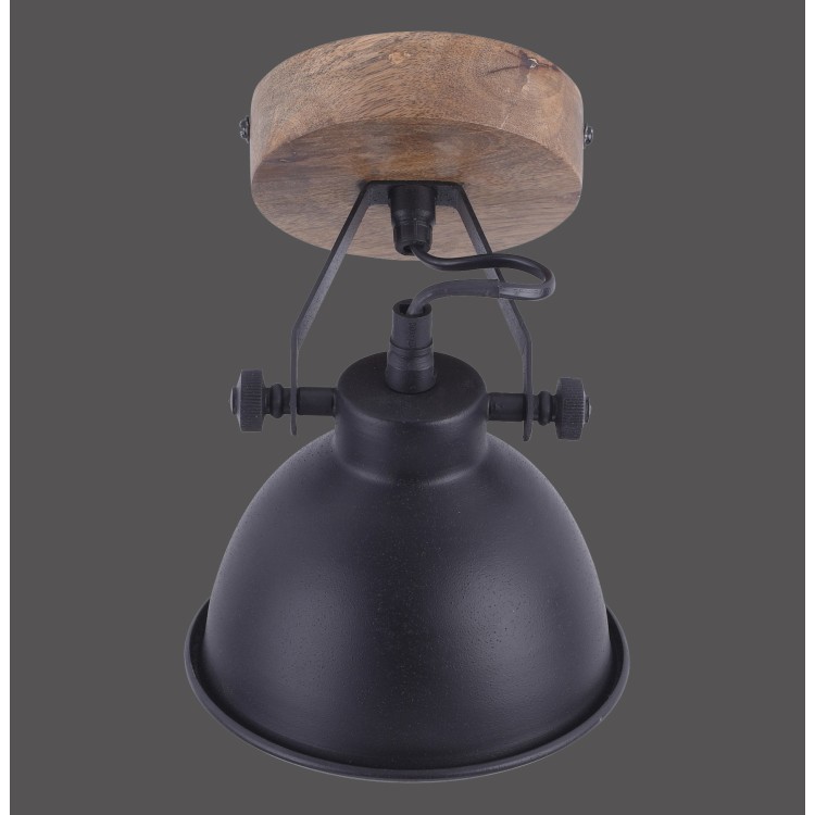 Applique et Plafonnier, noir, 1xE14/40W, luminaire intérieur, IP20