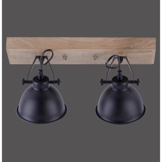 Applique et Plafonnier, noir, 2xE14/40W, luminaire intérieur, IP20