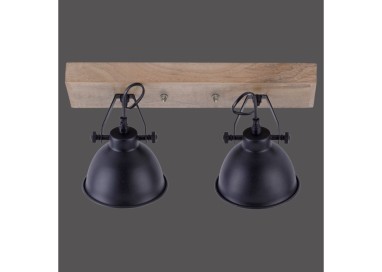 Applique et Plafonnier, noir, 2xE14/40W, luminaire intérieur, IP20