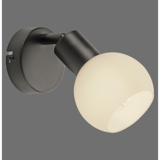 Applique et Plafonnier, noir, 1xE14/5W/3000K, luminaire intérieur, IP20