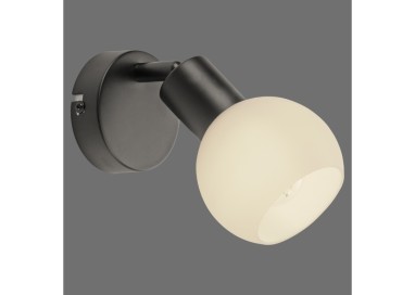 Applique et Plafonnier, noir, 1xE14/5W/3000K, luminaire intérieur, IP20