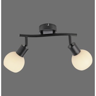 Plafonnier, noir, 2xE14/5W/3000K, luminaire intérieur, IP20