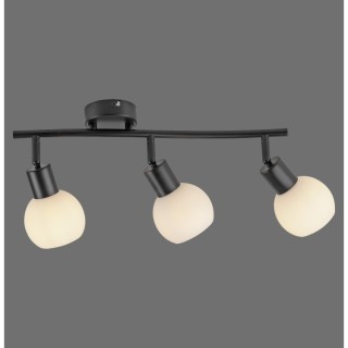 Plafonnier, noir, 3xE14/5W/3000K, luminaire intérieur, IP20