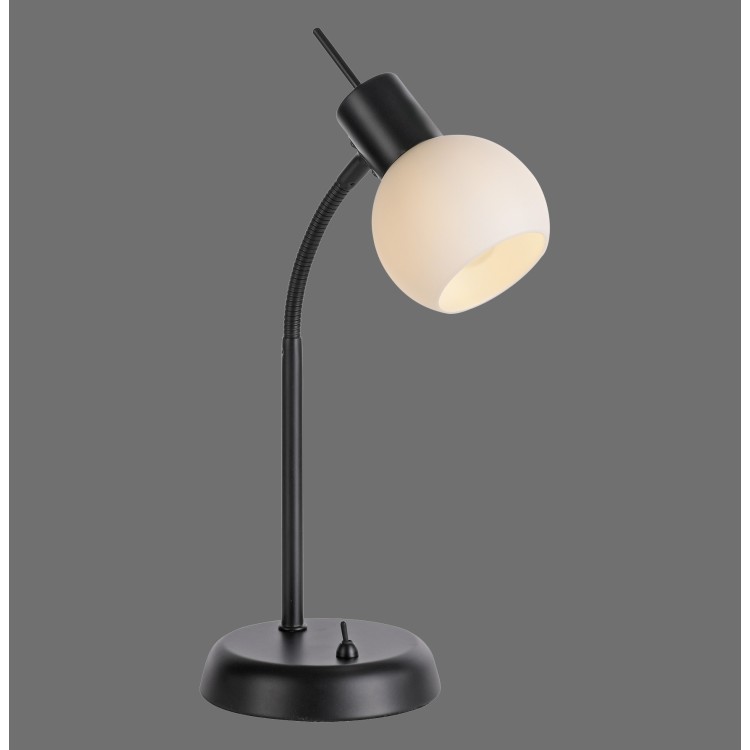 Lampe à poser, noir, 1xE14/5W/3000K, luminaire intérieur, IP20