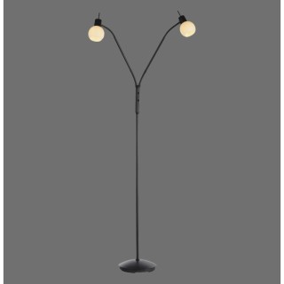Lampadaire, noir, 2xE14/5W/3000K, luminaire intérieur, IP20