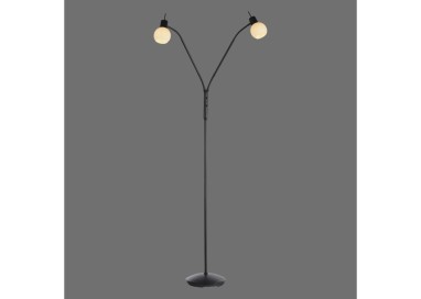 Lampadaire, noir, 2xE14/5W/3000K, luminaire intérieur, IP20
