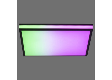 Plafonnier, noir, 1xLED-Board/19,50W/RGB, 2700-5000K, luminaire intérieur, IP20